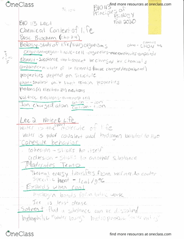 BIO 113 Lecture Notes - Lecture 1: Horse Length, Reci, Team Ldlc.Com thumbnail