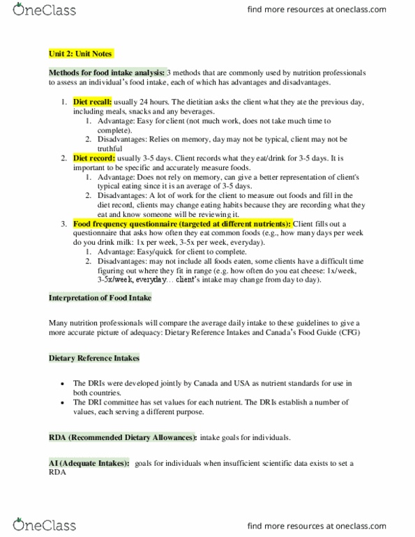 HNSC 1210 Lecture Notes - Lecture 2: Red, Lactobacillus, Thiamine thumbnail