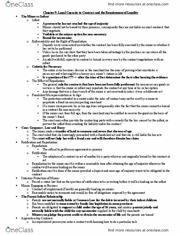 Management and Organizational Studies 2275A/B Chapter Notes - Chapter 9: Embezzlement, Insurable Interest, Ultra Vires thumbnail
