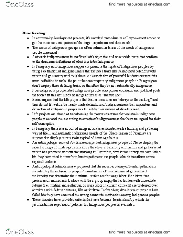 SUS 224 Chapter Notes - Chapter 0: Wage Labour, Moral Economy, Indigenism thumbnail
