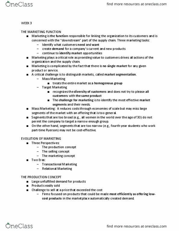 GMS 804 Lecture Notes - Lecture 3: Mass Production, Disposable And Discretionary Income, Customer Relationship Management thumbnail