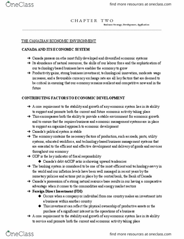 STEN 1000 Chapter Notes - Chapter 2: Management System, Real Wages, Canadian Dollar thumbnail