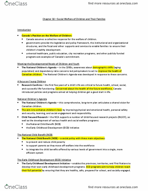 AHSS 1200 Lecture Notes - Lecture 10: International Youth Year, Stepfamily, Dependency Ratio thumbnail