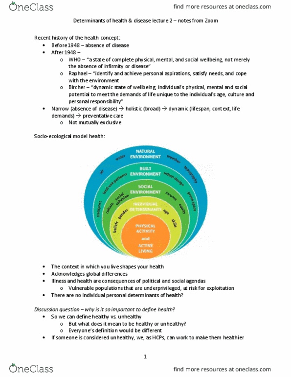 Health Sciences 3071A/B Lecture Notes - Lecture 1: Social Inequality thumbnail