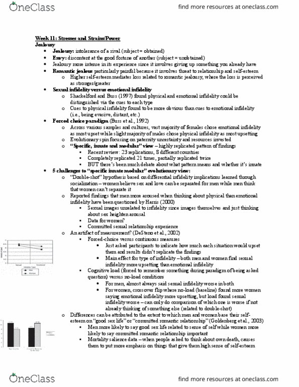 PSYC 443 Lecture Notes - Lecture 11: Cognitive Load, Mortality Salience, David Buss thumbnail