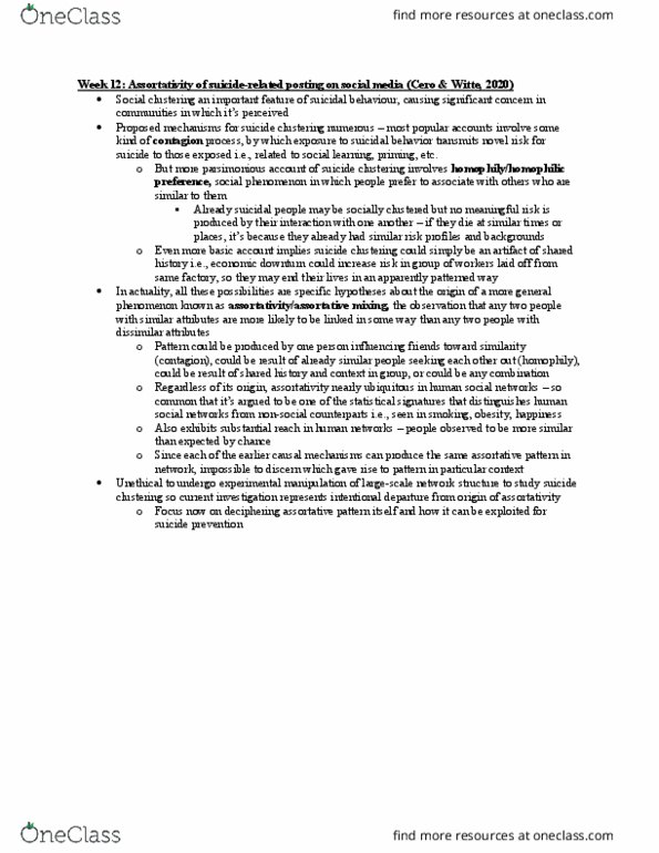PSYC 480 Chapter Notes - Chapter 12: Heterosexuality, Genderqueer, Peer Support thumbnail