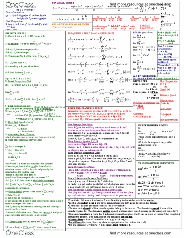 English ENG 1310 Lecture Notes - Lecture 18: Partial Fraction Decomposition, Parametric Equation, Parallelogram thumbnail