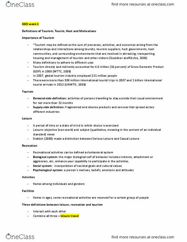 GEO 802 Lecture Notes - Lecture 1: Water Treatment, Muzdalifah, Vatican City thumbnail