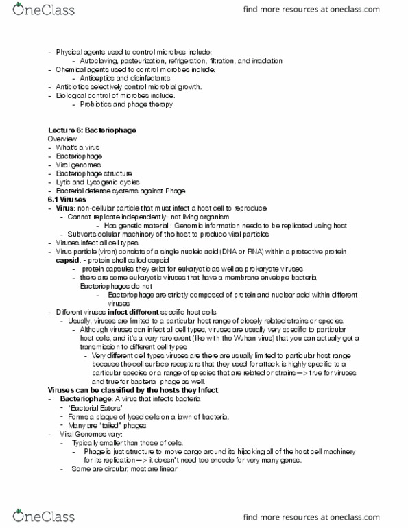 BIOLOGY 207 Lecture Notes - Lecture 13: Genome Size, Chemical Communications, Chemostat thumbnail