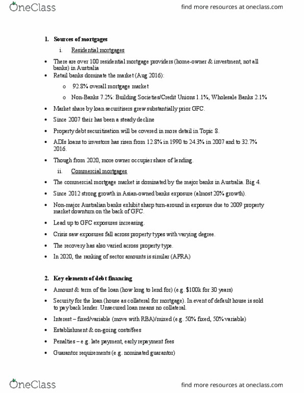 MMP321 Lecture Notes - Lecture 3: Debt Service Coverage Ratio, Effective Interest Rate, Unsecured Debt thumbnail