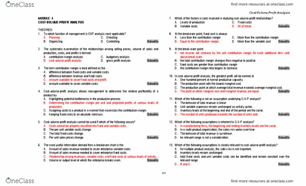 BUSI 1011 Lecture Notes - Lecture 1: Marginal Revenue, Taxable Profit, Target Costing thumbnail