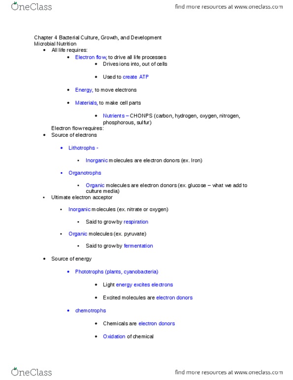 BIOL 2051 Chapter Notes - Chapter 4: Radiant Energy, Cyanobacteria, Absorbance thumbnail