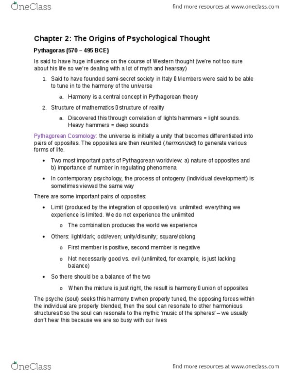 PSYC85H3 Chapter Notes - Chapter 2: Ontogeny, Lightdark, Binary Number thumbnail