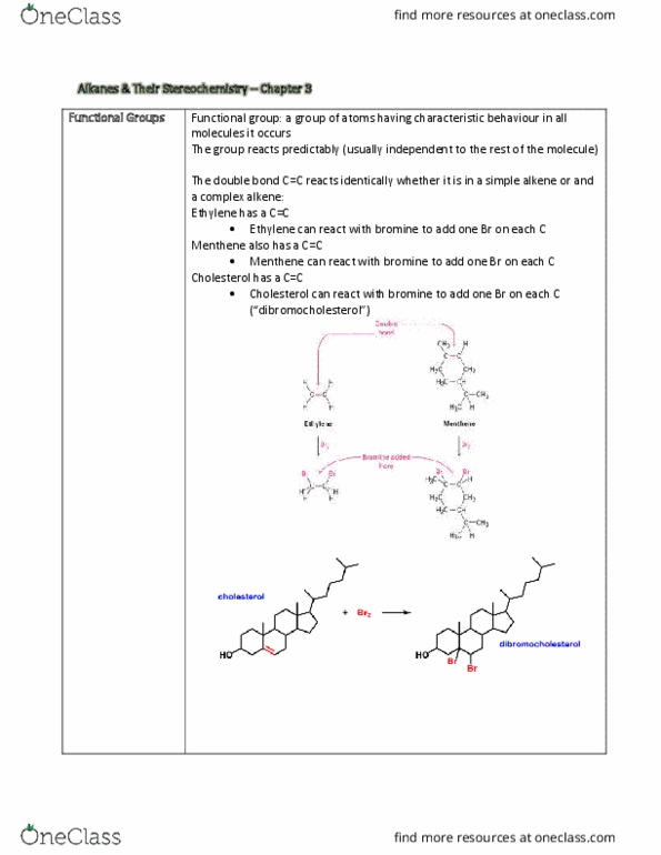 CHM136H1 Lecture Notes - Lecture 3: Alkane, Bromine, Ethylene thumbnail