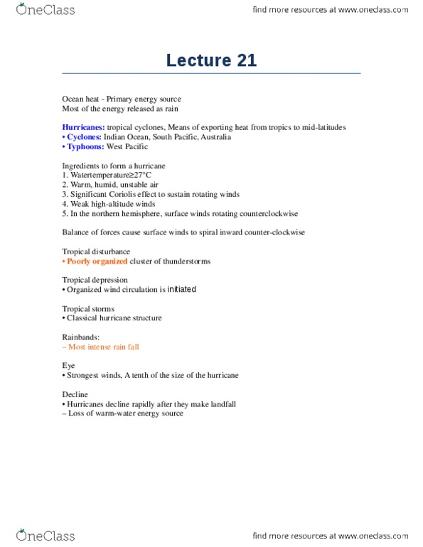 ERTH 2415 Lecture Notes - Landfall thumbnail