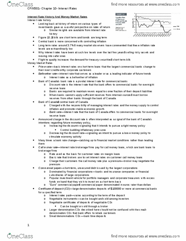 FIN 501 Chapter Notes - Chapter 10: Call Money, Unsecured Debt, Commercial Paper thumbnail