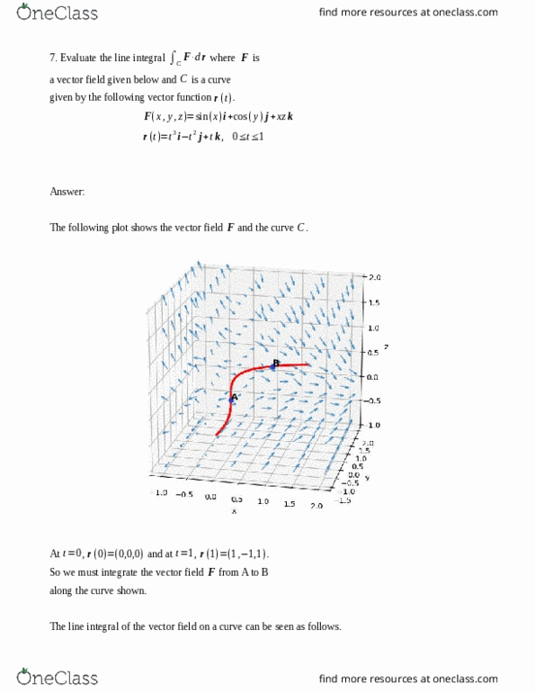 MATH 2E Chapter 15: line integral on vector field thumbnail