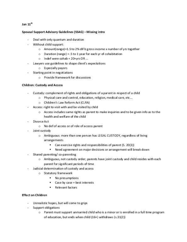 Law 2101 Lecture : Family Law thumbnail