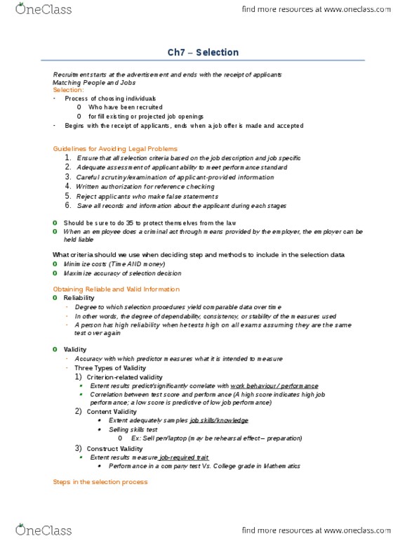 BUS 381 Chapter Notes -Ob River, Achievement Test, Job Performance thumbnail