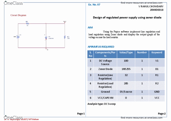 EEE1024 Lecture Notes - Lecture 1: Diode, Voltage Regulator, Voltage Source thumbnail