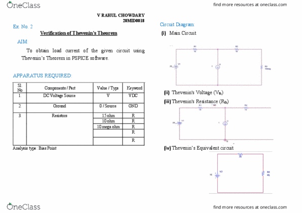 EEE1024 Lecture Notes - Lecture 1: Orcad, Equivalent Circuit, Circuit Diagram thumbnail