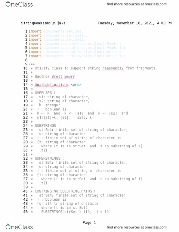 CSE 2221 Lecture 8: StringReassembly thumbnail