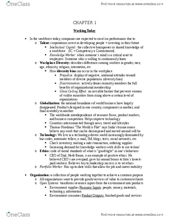 ADM 2337 Chapter : Book Notes for ADM 2337 thumbnail