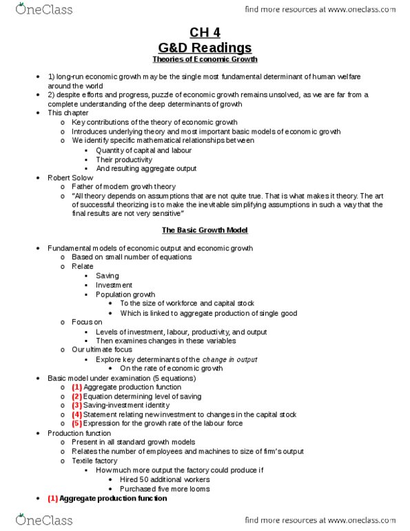 ECON 3550 Chapter Notes -Autarky, Longrun, Unconditional Convergence thumbnail