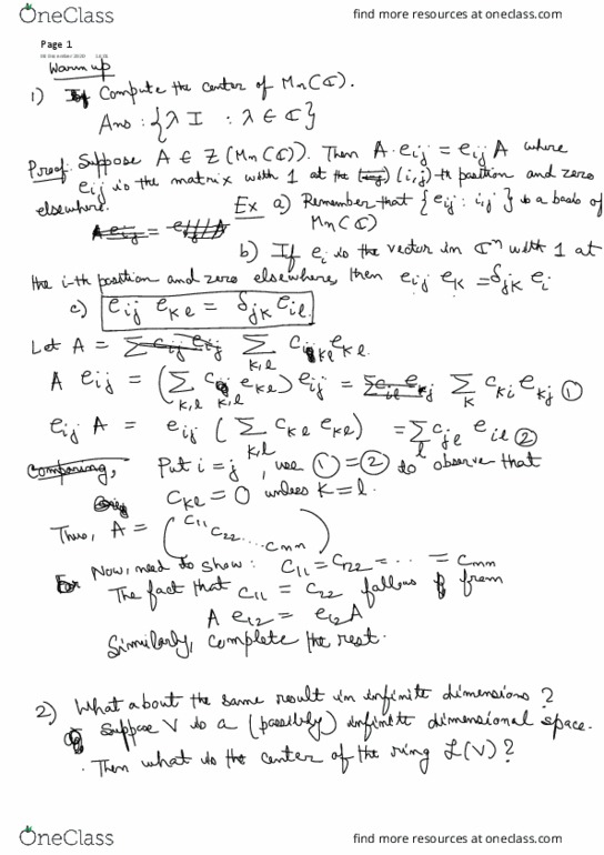 LA Lecture 3: Linear Algebra lecture 3 thumbnail
