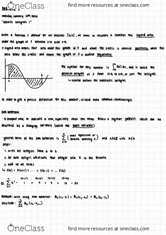 MATH 120 Lecture Notes - Antiderivative, Qi, Bounded Function thumbnail