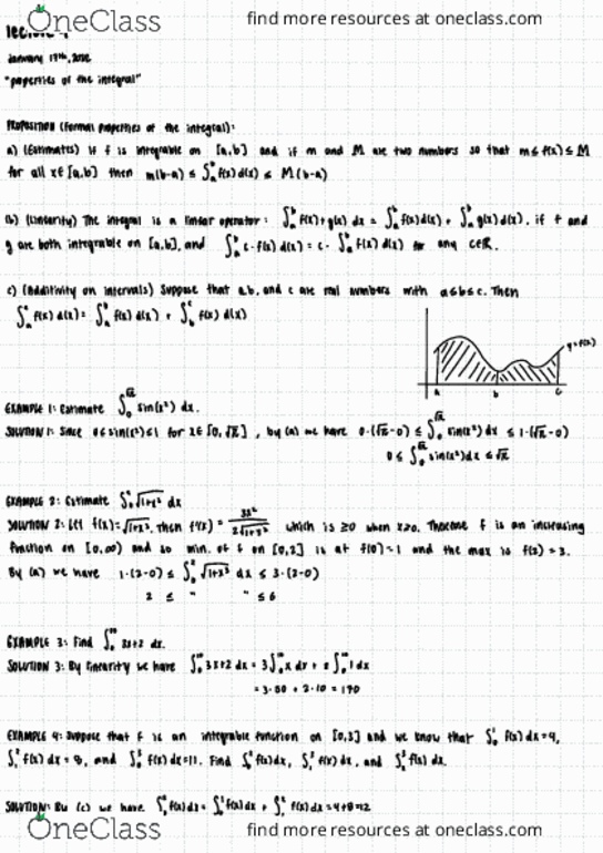MATH 120 Lecture Notes - Lecture 4: Linear Map, Integral Symbol, Soffit thumbnail