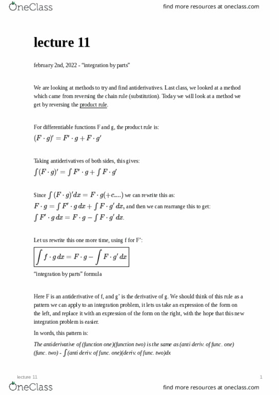 MATH 120 Lecture Notes - Product Rule, Scilab thumbnail