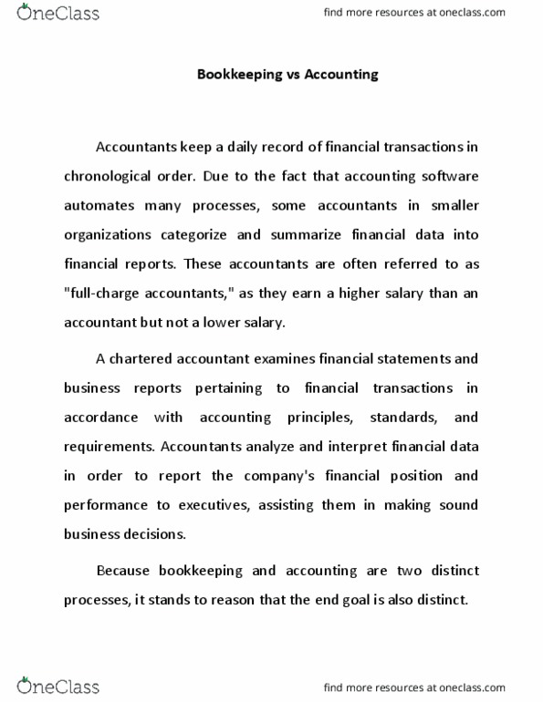 BUSINESS MANAGEMENT Lecture Notes - Lecture 3: Accounting Software, Financial Transaction, Accounting thumbnail