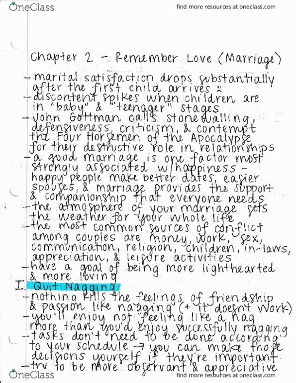 PSY 384 Chapter : Chapter 2 - Remember Love (Marriage) thumbnail