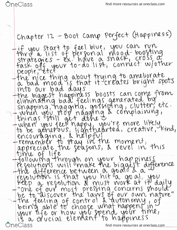 PSY 384 Chapter : Chapter 12 - Boot Camp Perfect (Happiness) thumbnail
