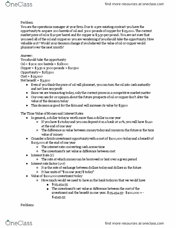 SMG FE 101 Lecture Notes - United States Treasury Security, Cash Flow, Playstation 3 thumbnail