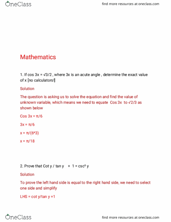 MATH 0120 Study Guide - Pythagoras, Scilab, 3I thumbnail