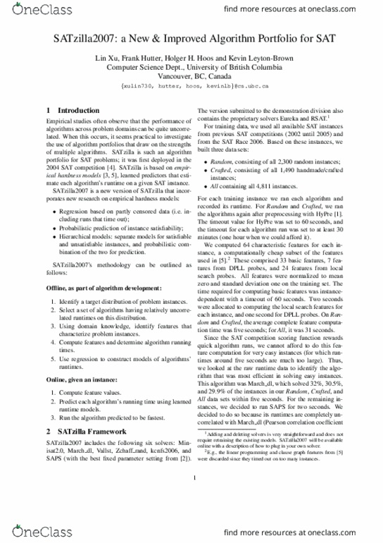 AAS 390 Chapter Notes - Chapter 1: Dpll Algorithm, Two Seconds, Pearson Product-Moment Correlation Coefficient thumbnail