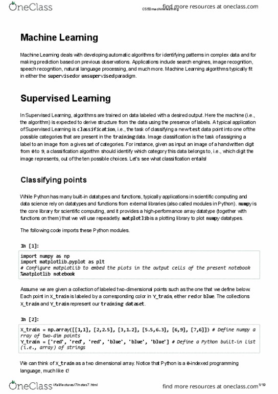 Computer Science CS50 Lecture Notes - Lecture 1: Matplotlib, Natural-Language Processing, Computational Science thumbnail