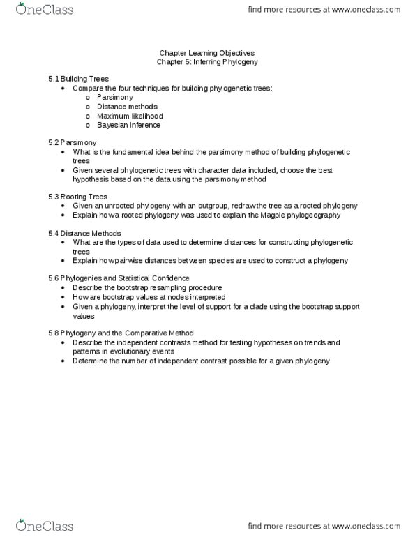 BIOL 3040 Lecture Notes - Maximum Likelihood Estimation, Phylogeography thumbnail