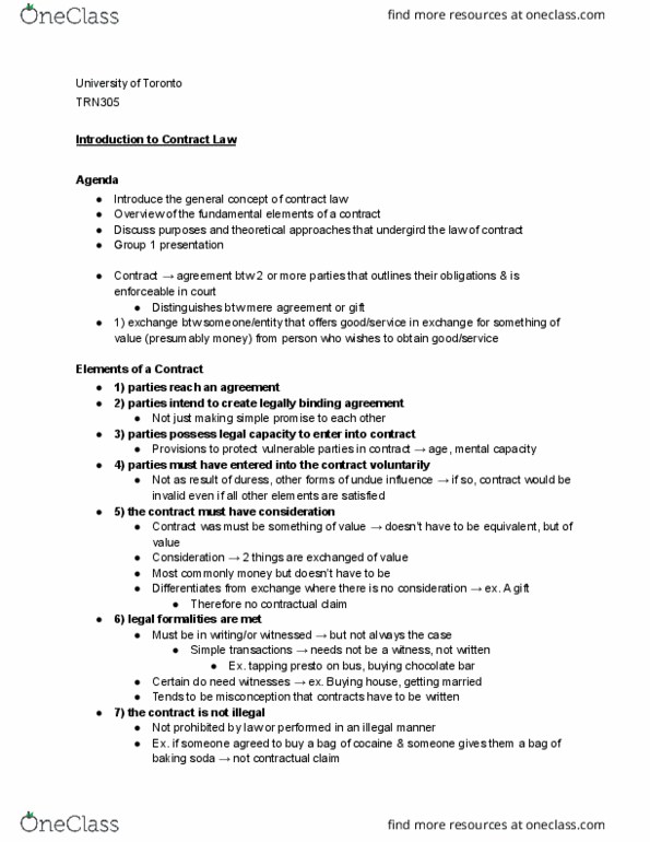 TRN305Y1 Lecture Notes - Sodium Bicarbonate, Fiduciary thumbnail