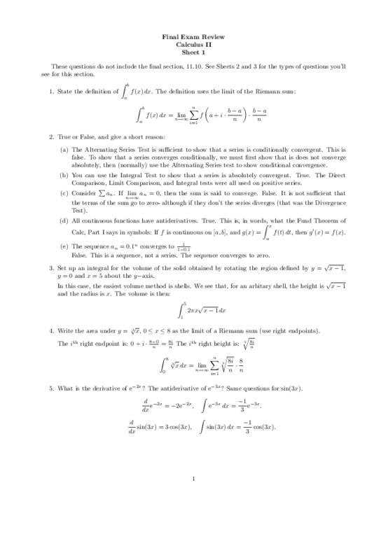 Mathematics MATH S-1a Midterm: finalv1sols-Midterm exam revisions thumbnail