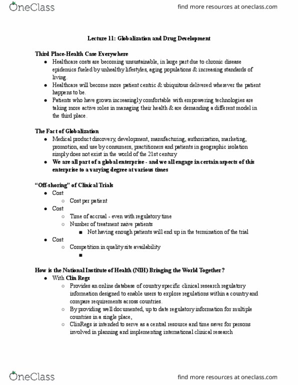 BLG 699 Lecture Notes - National Institutes Of Health, Offshoring, Socioeconomic Status thumbnail