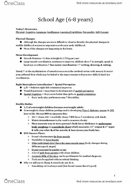 Health Sciences 2700A/B Lecture Notes - Diabetes Mellitus Type 2, Motor Coordination, Cerebral Cortex thumbnail