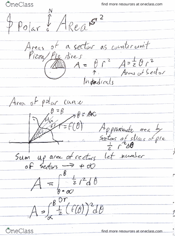 MTH 1002 Lecture : Calculus 2 Area By Polar Coordinates thumbnail