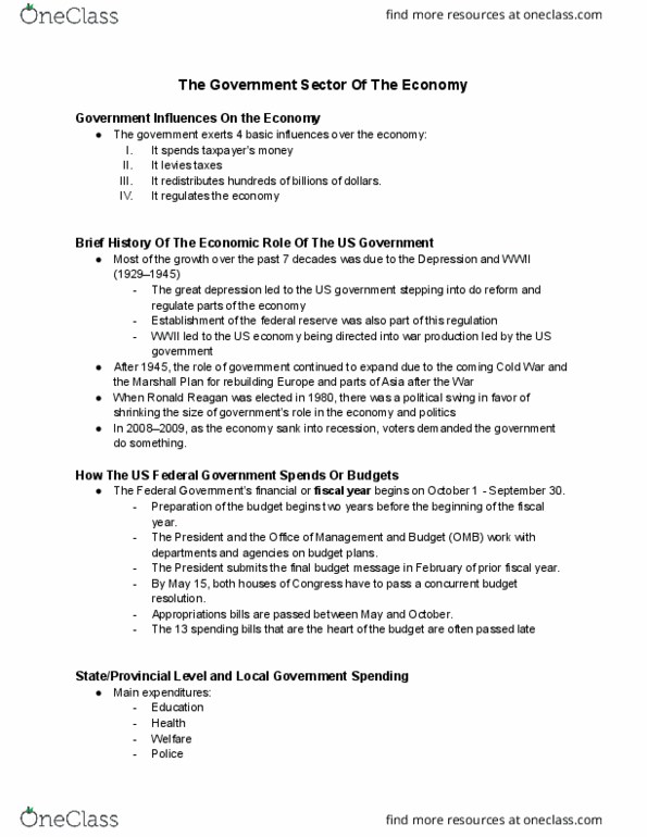BUS 1301 Lecture Notes - Budget Resolution, Marshall Plan, Direct Tax thumbnail
