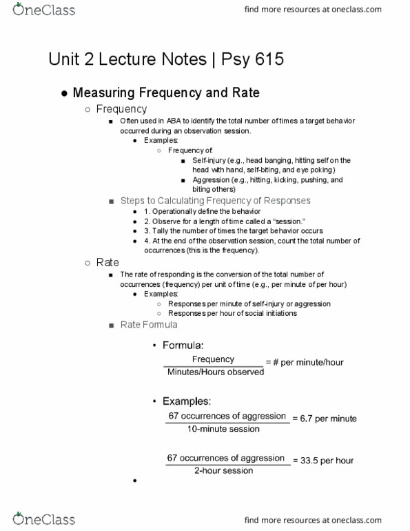 PSYC 616 Lecture Notes - Psy, Interval Training thumbnail