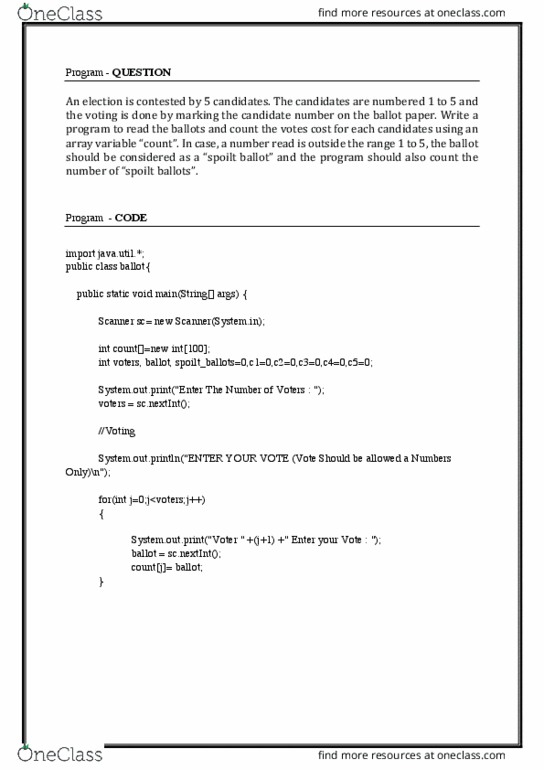 CSC3001 : JAVA_DA2 - OneClass