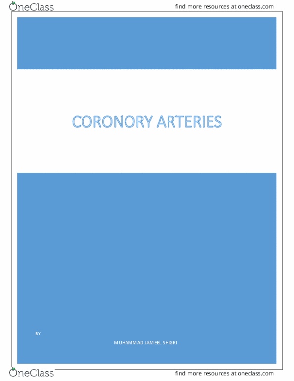 1122 Chapter cardiac system anatomy: CORONARY ARTERIES ( human heart anatomy, major artery of heart thumbnail