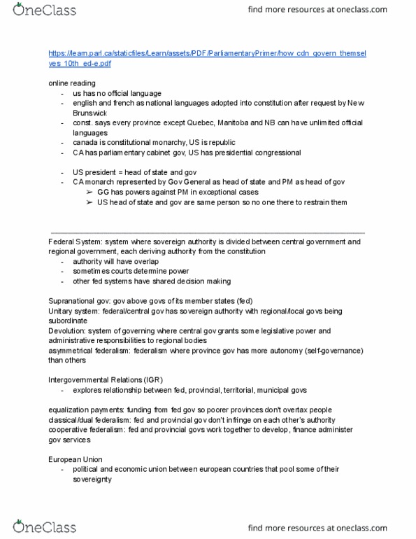 POG 100 Study Guide - Shared Decision-Making In Medicine, Cooperative Federalism, Treasury Board Secretariat thumbnail